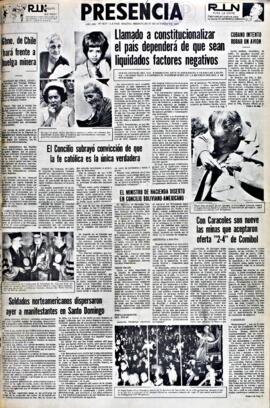 Presencia, edición del 27 de octubre de 1965
