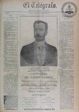 El Telegrafo, edición del 26 de octubre de 1895