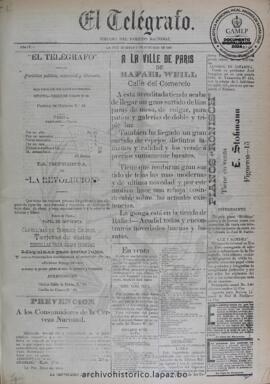 El Telegrafo, edición del 6 de octubre de 1896