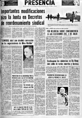 Presencia, edición del 20 de mayo de 1966