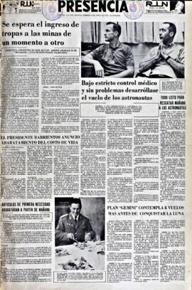 Presencia, edición del 6 de junio de 1965