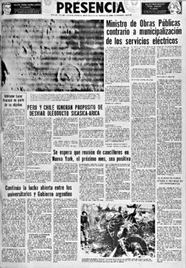 Presencia, edición del 24 de agosto de 1966