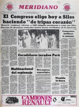 CAMPESINOS JUSTIFICAN LA MATANZA. (1982, 05 de octubre). Meridiano [La Paz, Bolivia], p. 1.