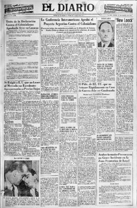 El Diario, edición del 18 de marzo de 1954