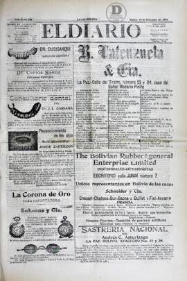 El Diario, edición del 18 de septiembre de 1906