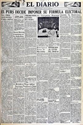 El Diario, edición del 21 de enero de 1951