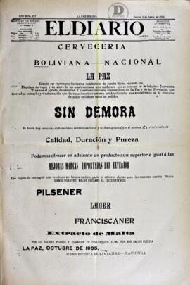 El Diario, edición del 4 de enero de  1906