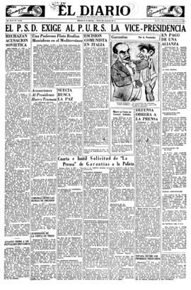 El Diario, edición del 14 de febrero de 1951