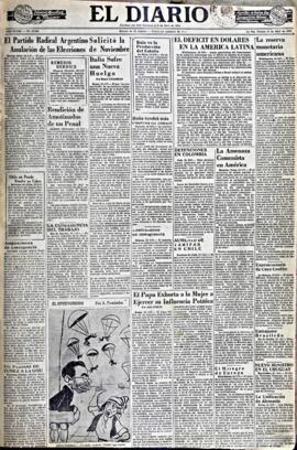 El Diario, edición del 25 de abril de 1952
