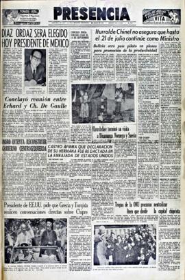 Presencia, edición del 5 de julio de 1964