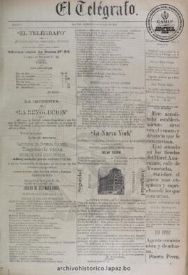 El Telegrafo, edición del 31 de julio de 1894