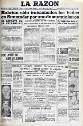 La Razón , edición del 29 de agosto de 1937