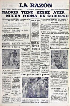 La Razón , edición del 25 de abril de 1937