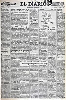 El Diario, edición del 22 de julio de 1952