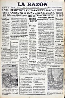 La Razón, edición del 7 de octubre de 1937