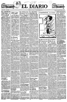 El Diario, edición del 20 de mayo de 1951