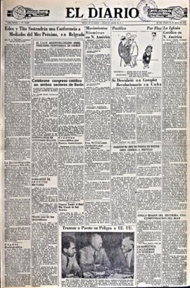 El Diario, edición del 22 de agosto de 1952