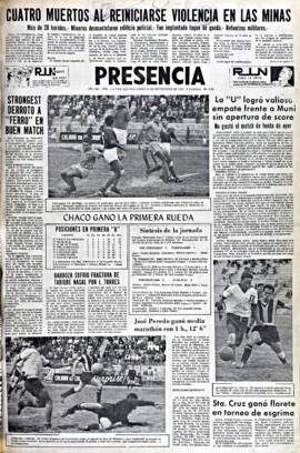 Presencia, edición del 20 de septiembre de 1965
