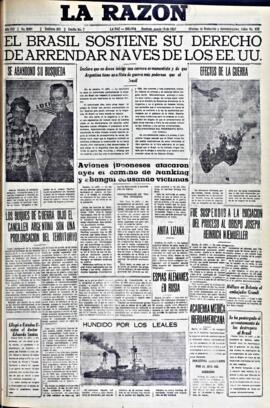 La Razón , edición del 15 de agosto de 1937