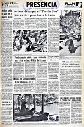 Presencia, edición del 18 de julio de 1965