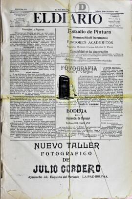 El Diario, edición del 30 de diciembre de 1905