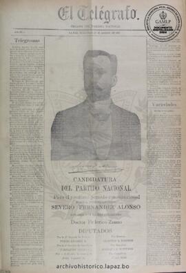 El Telegrafo, edición del 28 de agosto de 1895
