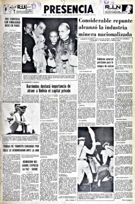 Presencia, edición del 9 de julio de 1965
