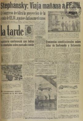 La Tarde, edición del 28 de julio de 1961