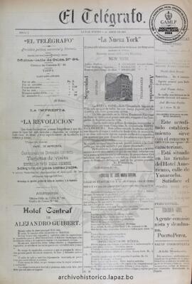 El Telegrafo, edición del 6 de abril de 1893
