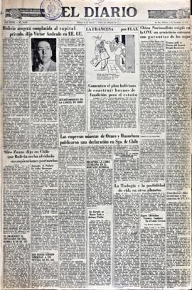 El Diario, edición del 2 de noviembre de 1952
