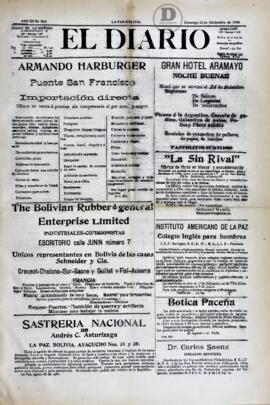 El Diario, edición del 23 de diciembre de 1906