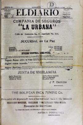 El Diario, edición del 29 de mayo de 1906