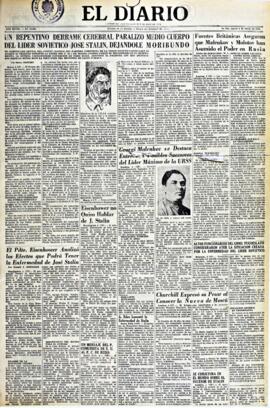 El Diario, edición del 5 de marzo de 1953