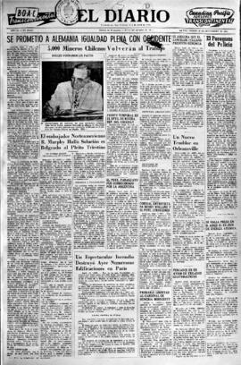 El Diario, edición del 18 de septiembre de 1954