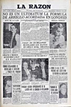 La Razón, edición del 21 de marzo de 1936