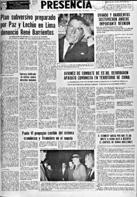 Presencia, edición del 13 de mayo de 1966