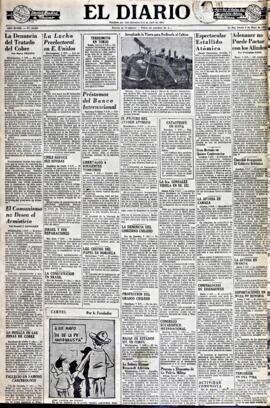 El Diario, edición del 8 de mayo de 1952
