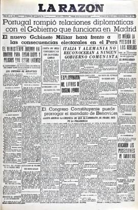 La Razón, edición del 24 de octubre de 1936