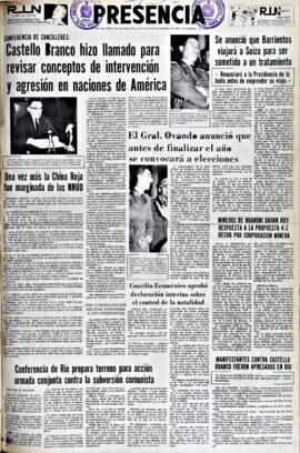 Presencia, edición del 18 de noviembre de 1965