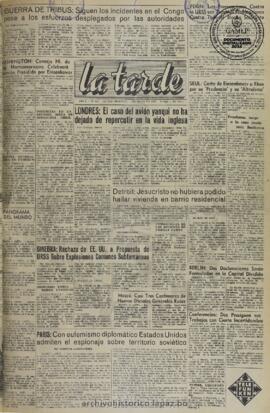 La Tarde, edición del 9 de mayo de 1960