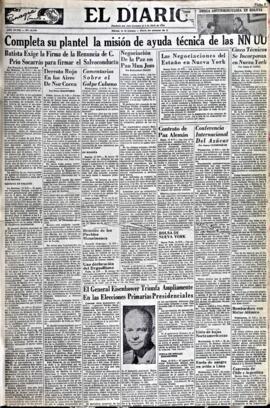 El Diario, edición del 13 de marzo de 1952