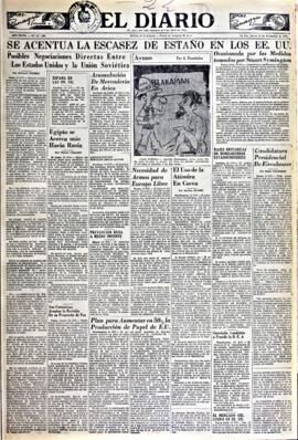 El Diario, edición del 22 de noviembre de 1951