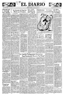 El Diario, edición del 21 de marzo de 1951