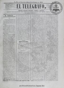 El Telegrafo, edición del 6 de octubre de 1859