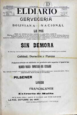 El Diario, edición del 14 de diciembre de 1905