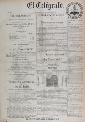 El Telegrafo, edición del 5 de febrero de 1895