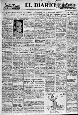 El Diario, edición del 29 de mayo de 1954