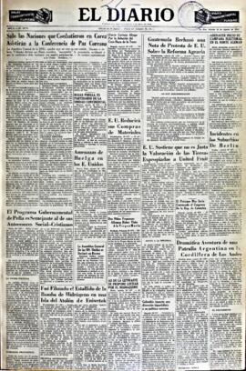 El Diario, edición del 29 de agosto de 1953