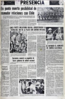 Presencia, edición del 9 de agosto de 1966
