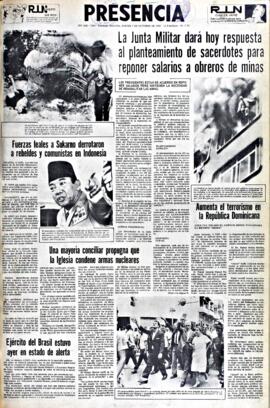 Presencia, edición del 7 de octubre de 1965